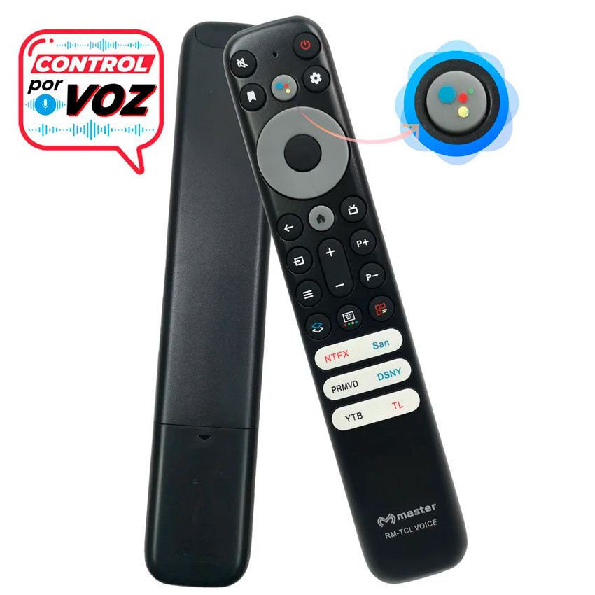 CONTROL REMOTO MASTER PARA TV TCL CONTROL DE VOZ