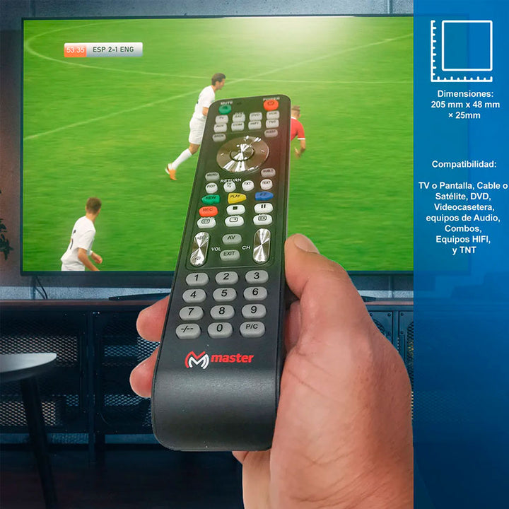 MASTER CONTROL REMOTO UNIVERSAL RM-UNI8IN1