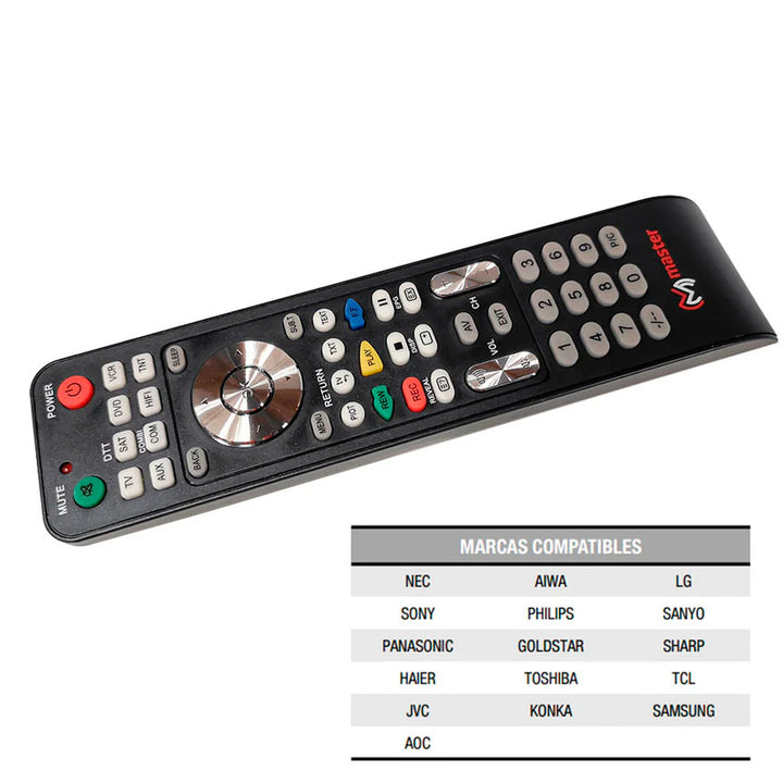 MASTER CONTROL REMOTO UNIVERSAL RM-UNI8IN1