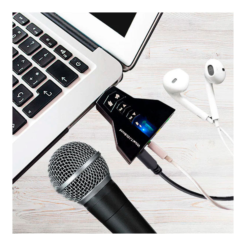 Master Adaptador de Tarjeta de Sonido Usb