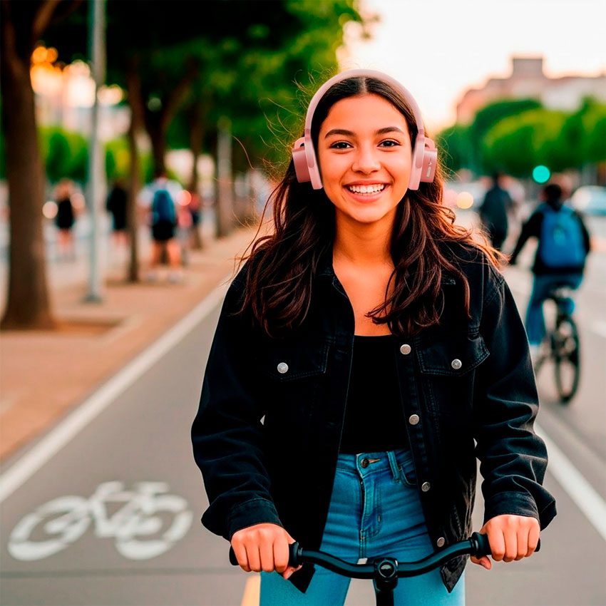 KAISER AUDIFONOS BLUETOOTH AIRY LIFE ROSA "G"