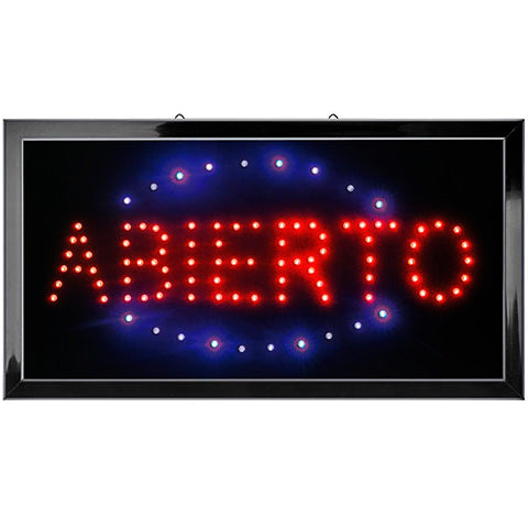 MITZU ANUNCIO LUMINOSO LED ABIERTO