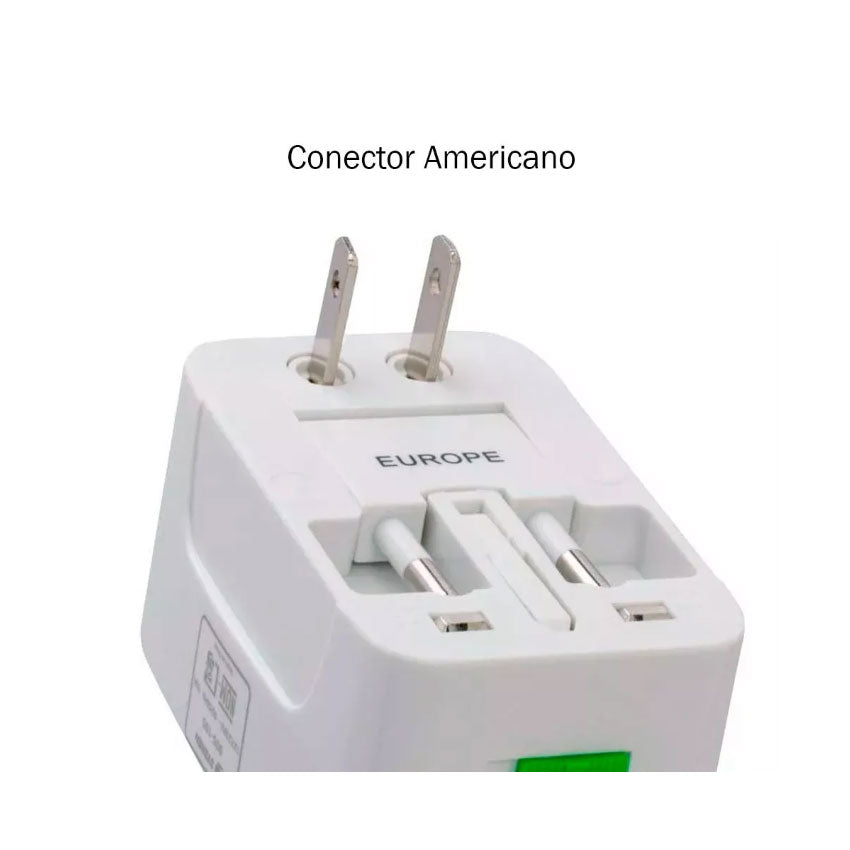 MITZU ADAPTADOR AC UNIVERSAL DE CONTACTOS PARA VIAJE