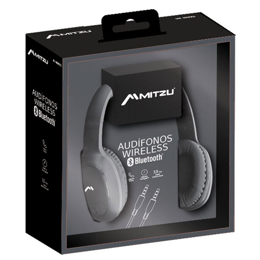 MITZU AUDIFONOS BLUETOOTH ON EAR COLOR NEGRO