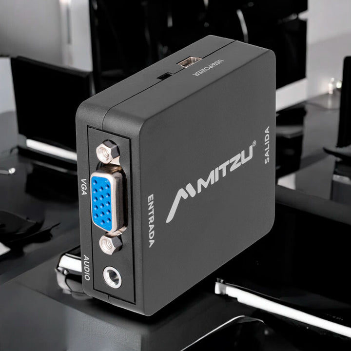 MITZU CONVERTIDOR VGA - HDMI C/SALIDA AUDIO 3.5