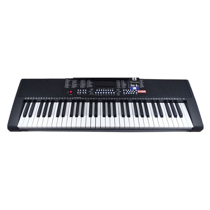 KAISER TECLADO MUSICAL 61 TECLAS 255 RITMOS MTC5490 INCLUYE ADAPTADOR