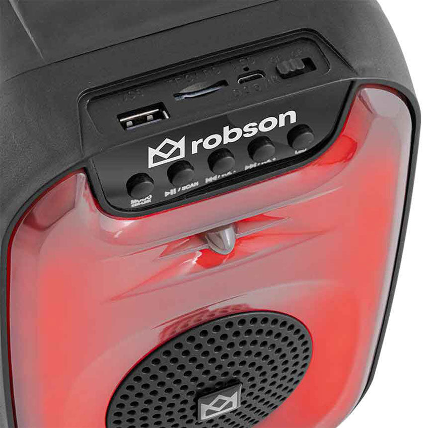 ROBSON MSA-1003 BOCINA BLUETOOTH PORTATIL 3" COLOR NEGRO