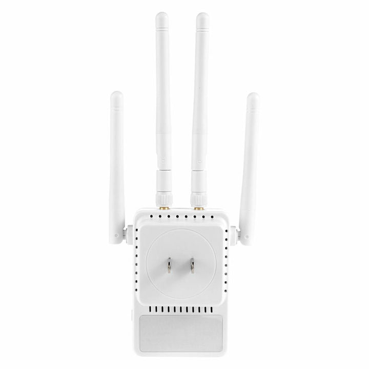 MITZU REPETIDOR DE SEÑAL WI-FI DE DOBLE BANDA CON 4 ANTENAS, BLANCO