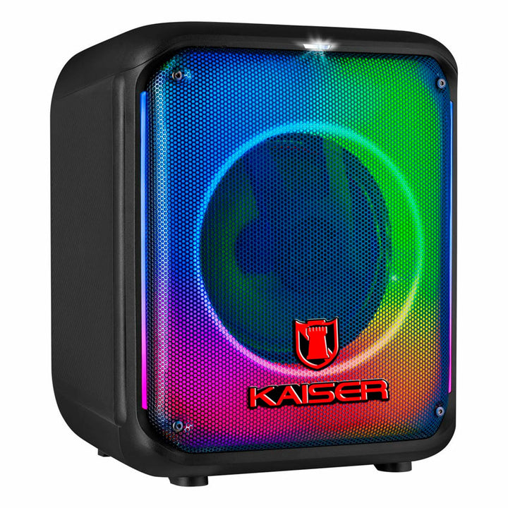 KSR BAFLE PORTATIL RECARGABLE 8" EFECTO FLAMA 12,000 W PMPO BLUETOOTH RADIO FM