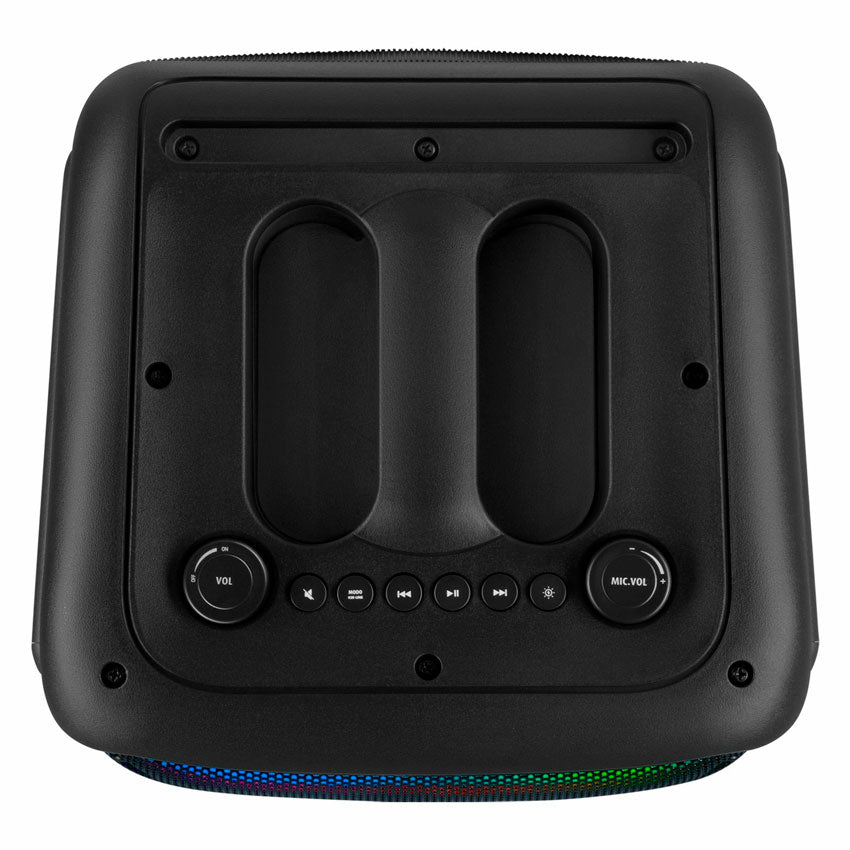 KSR BAFLE PORTATIL RECARGABLE 8" EFECTO FLAMA 12,000 W PMPO BLUETOOTH RADIO FM