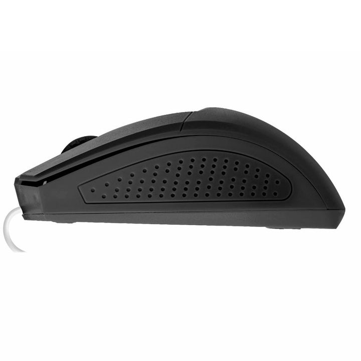 MITZU MOUSE ÓPTICO INALÁMBRICO 2.4 G, 4 BOTONES 4D, NEGRO