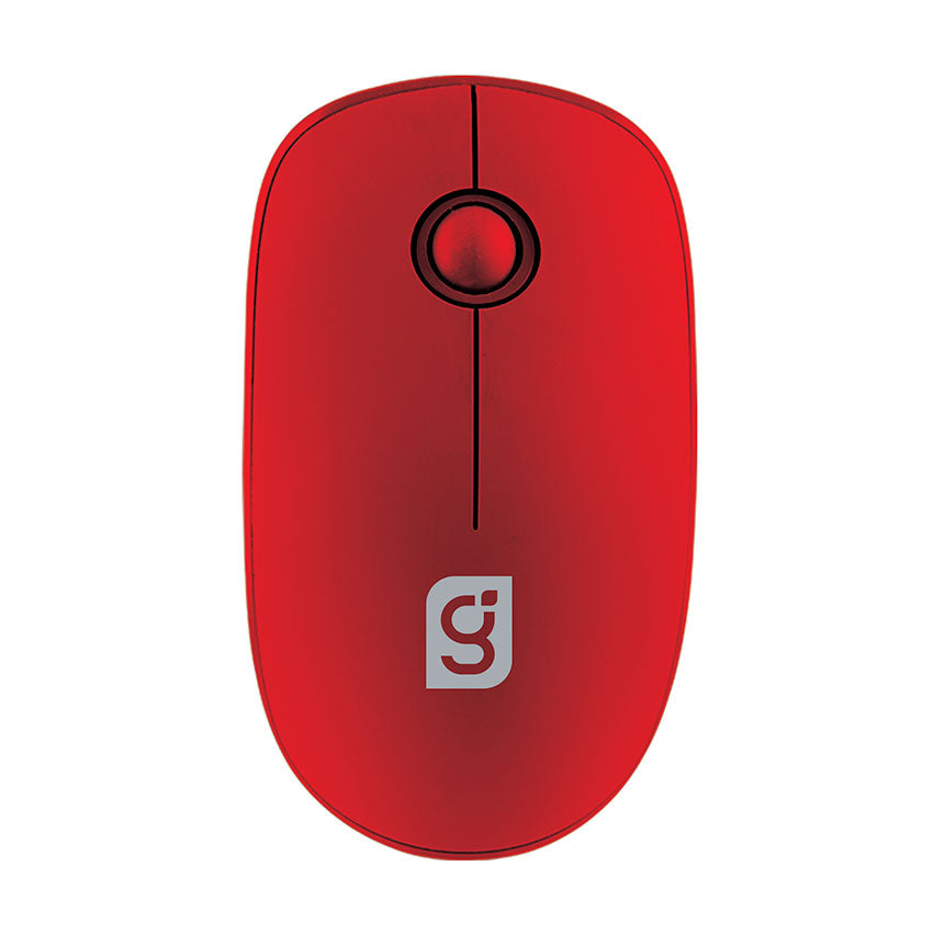 MITZU MOUSE INALAMBRICO 4 GHZ 1,200 DPIS CON 3 BOTONES 10 M, ROJO