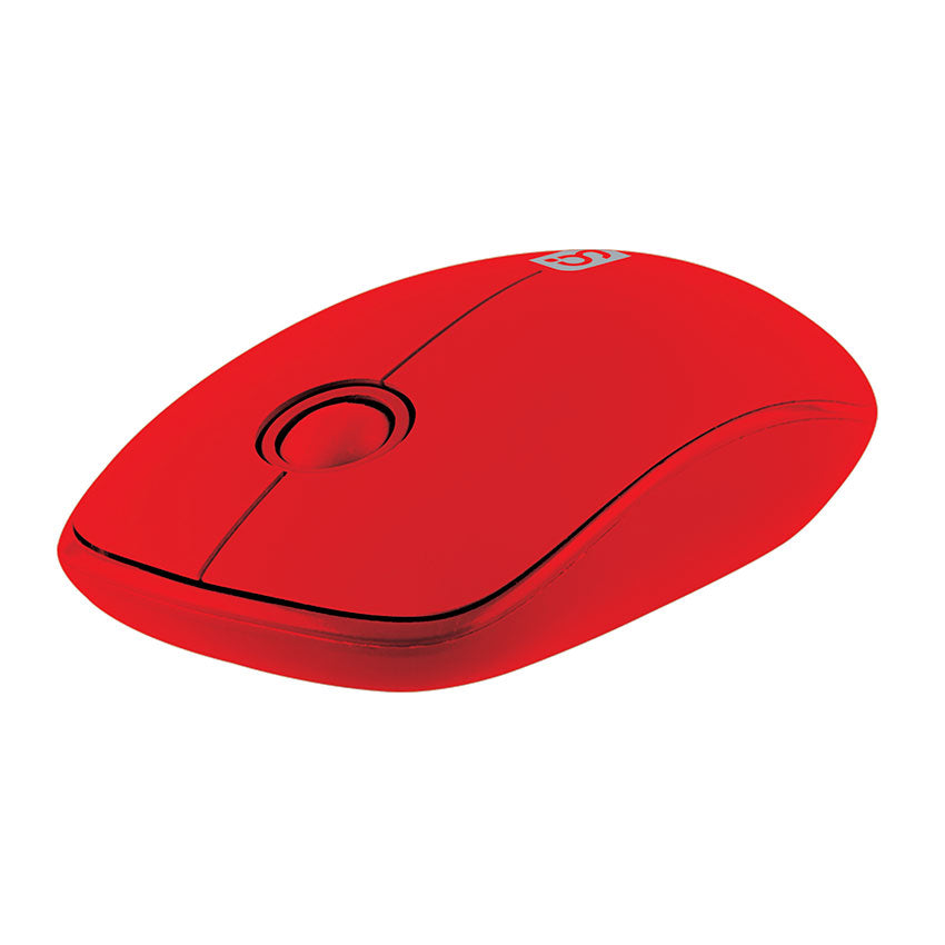 MITZU MOUSE INALAMBRICO 4 GHZ 1,200 DPIS CON 3 BOTONES 10 M, ROJO