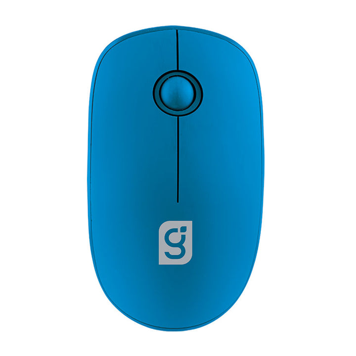 MITZU MOUSE INALÁMBRICO PLANO 2.4 GHZ 1000 DPIS 10 M, AZUL