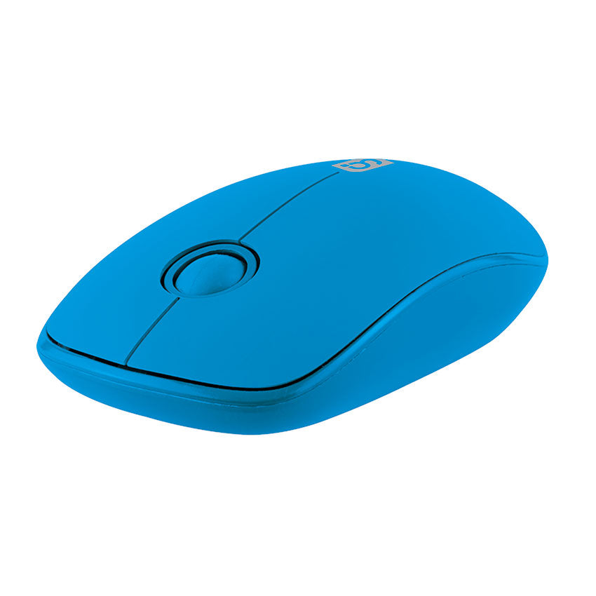 MITZU MOUSE INALÁMBRICO PLANO 2.4 GHZ 1000 DPIS 10 M, AZUL