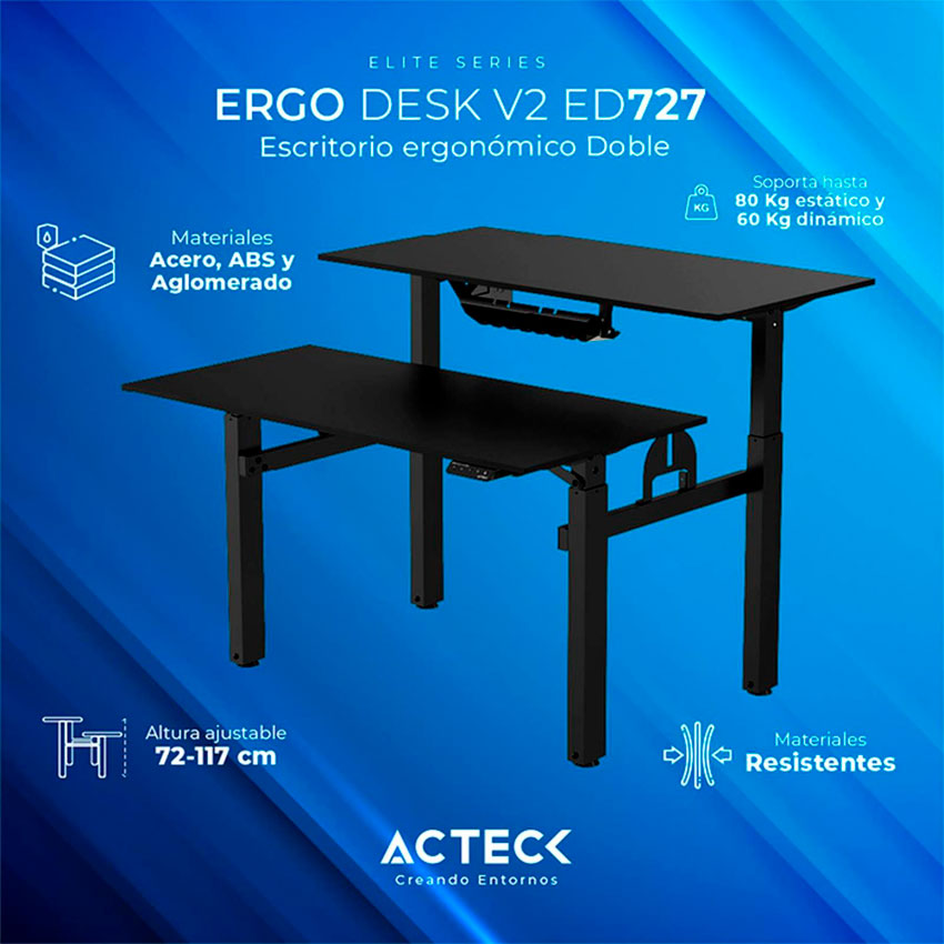 ACTECK ESCRITORIO NEGRO