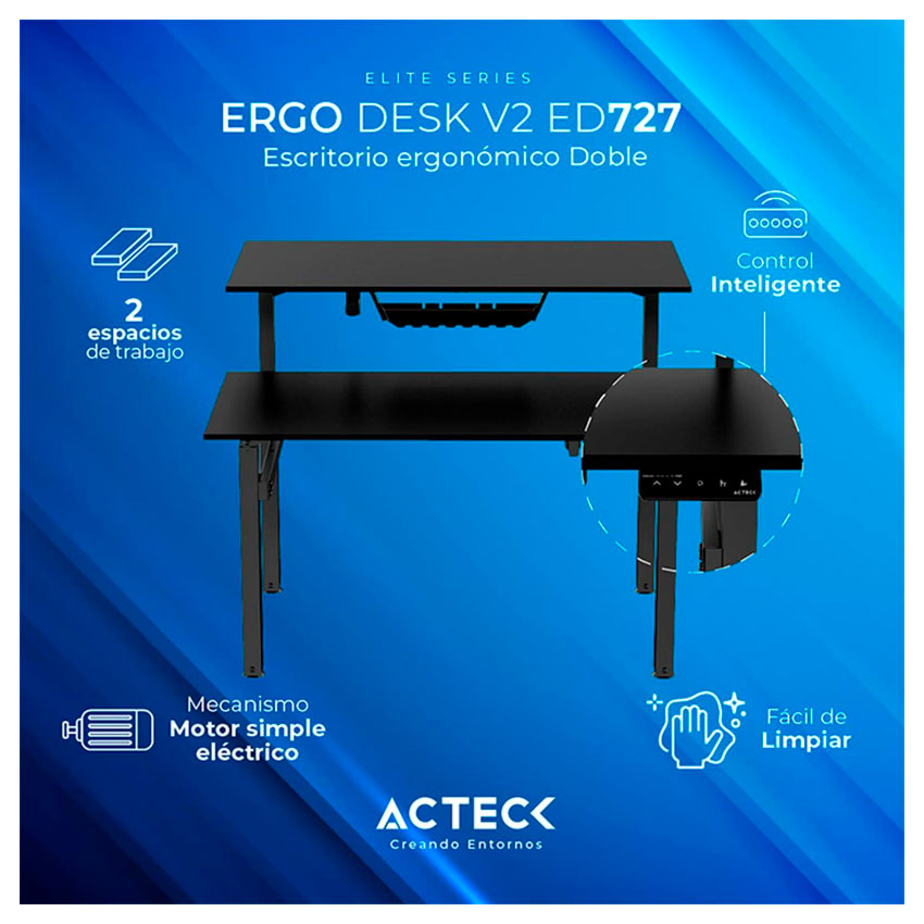 ACTECK ESCRITORIO NEGRO