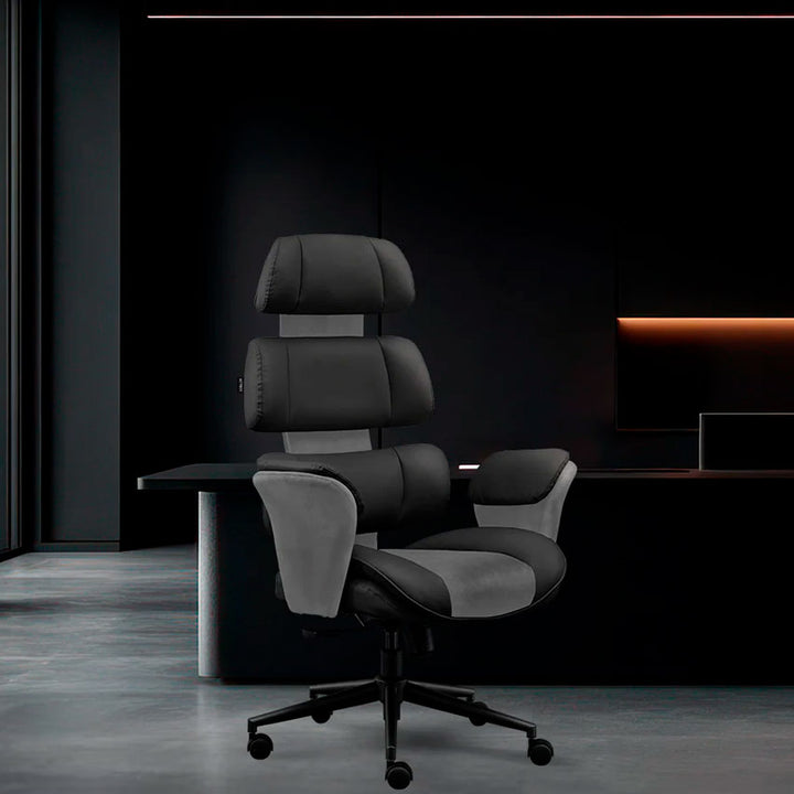 ACTECK SILLA DE OFICINA LUXOR ULTRA EC870 ERGONOMÍA CONFORT Y DISEÑO EJECUTIVO