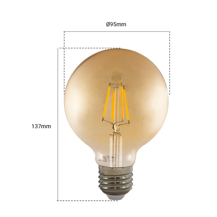Foco Led Vintage 4w Luz Calida 4w ( 500lm) Jwj