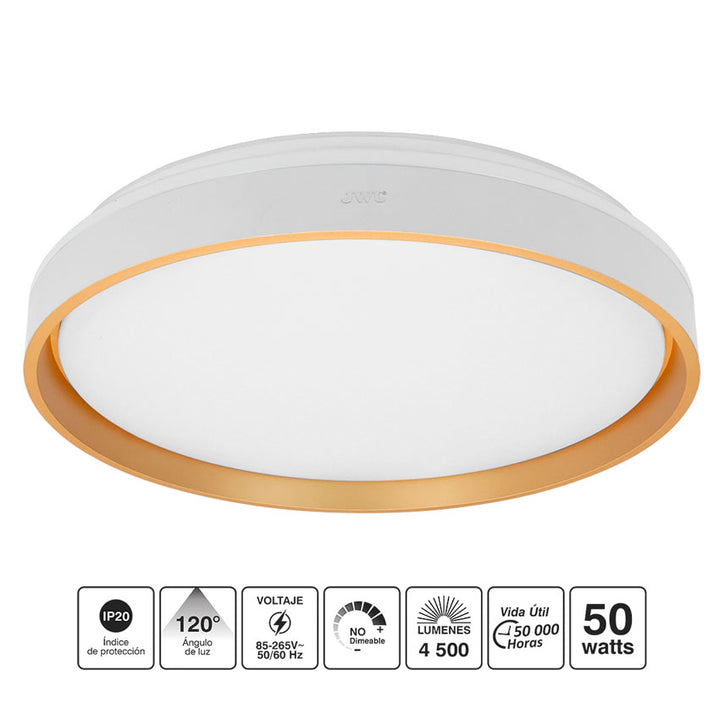 Lampara Led de Techo Tipo Plafon 50w ( 3500 Lm) Jwj