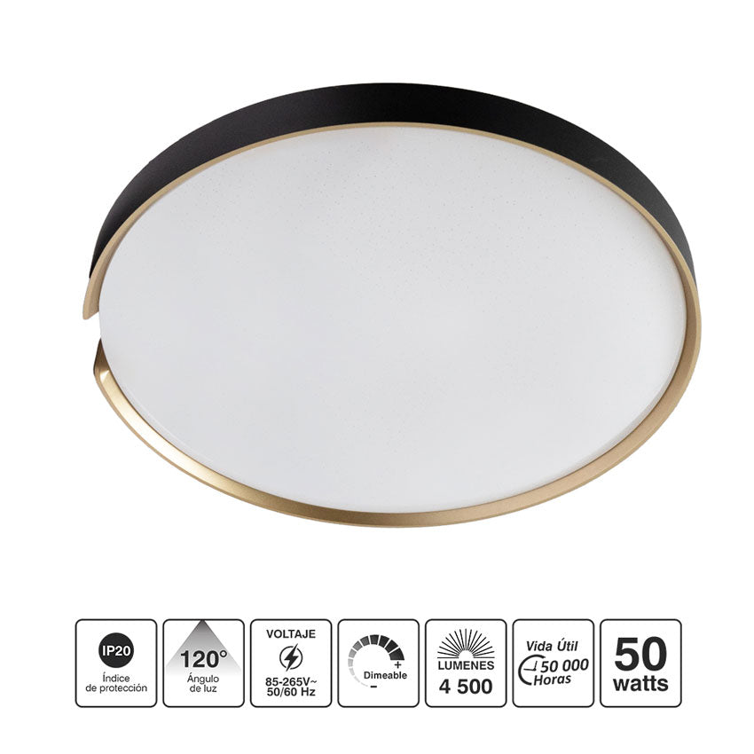 Lampara Led de Techo Redonda 50w ( 3500 Lm) Jwj