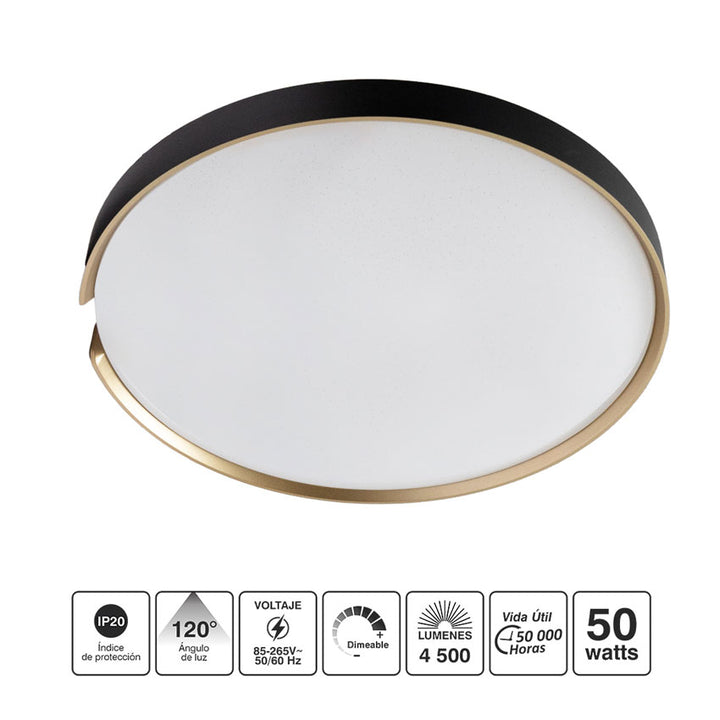 Lampara Led de Techo Redonda 50w ( 3500 Lm) Jwj