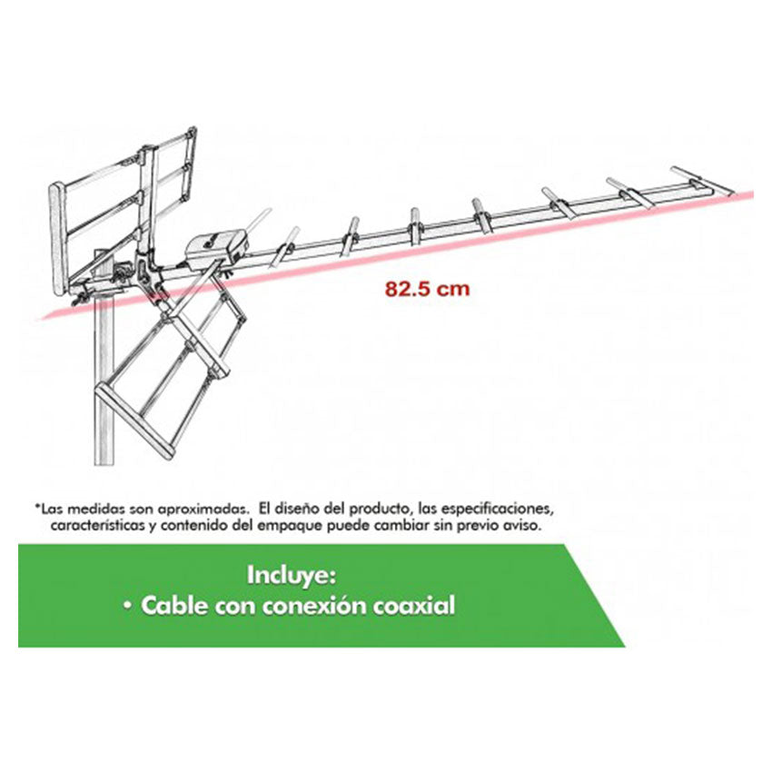 FUSSION ANTENA PARA TV AEREA