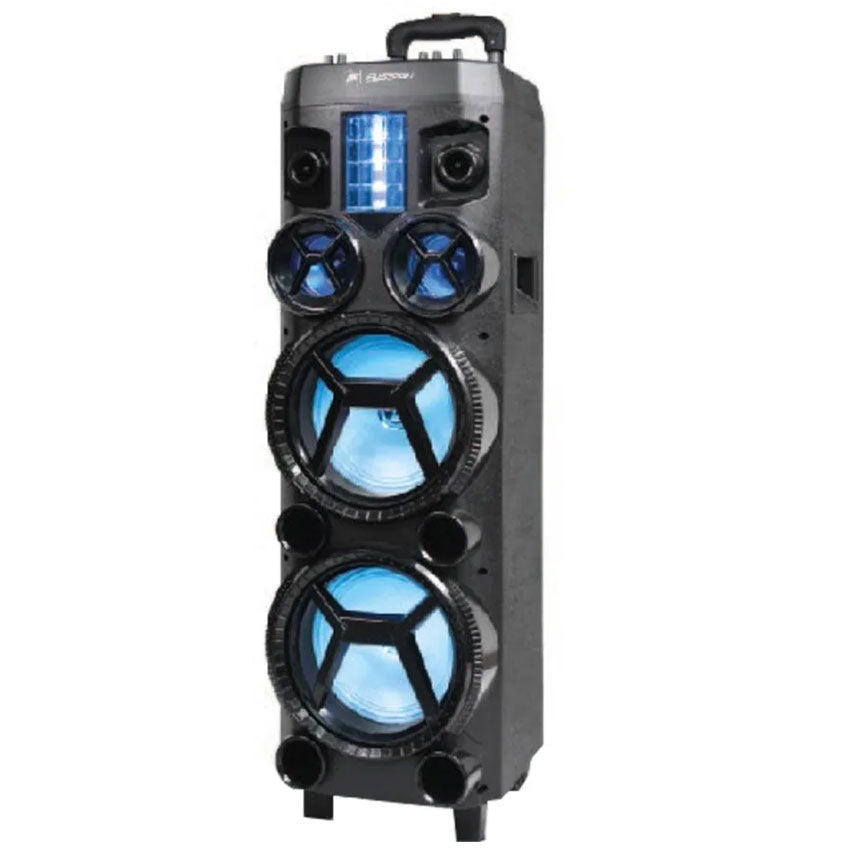 FUSSION BAFLE 2X8" PULGADAS 20,000 WATTS PMPO BLUETOOTH INCLUYE MICRO