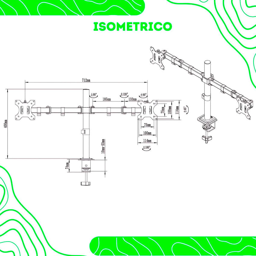 LINKBITS SOPORTE PARA 2 MONITORES