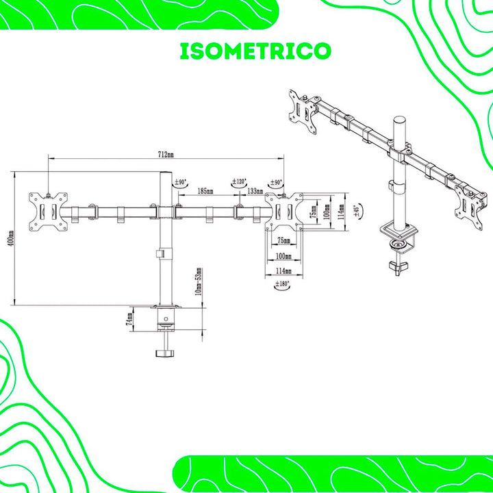 LINKBITS SOPORTE PARA 2 MONITORES