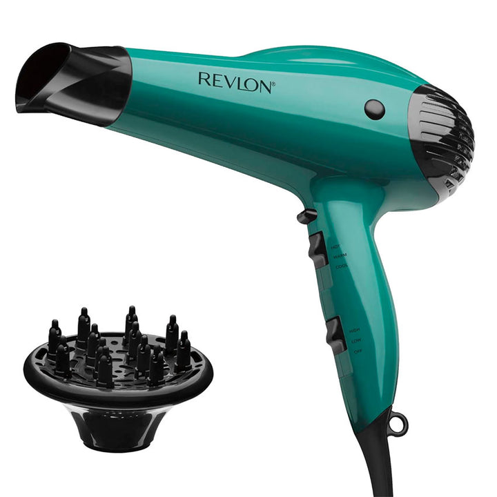 SECADORA DE CABELLO REVLON AZUL VERDE