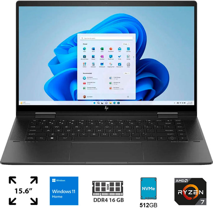 Laptop Hp 15.6" 16 Gb Ram 512 Gb Ssd Ryzen 7