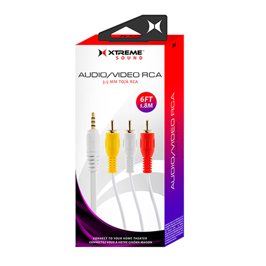 XTREME CABLE AUDIO-VIDEO RCA A 3.5 MACHO