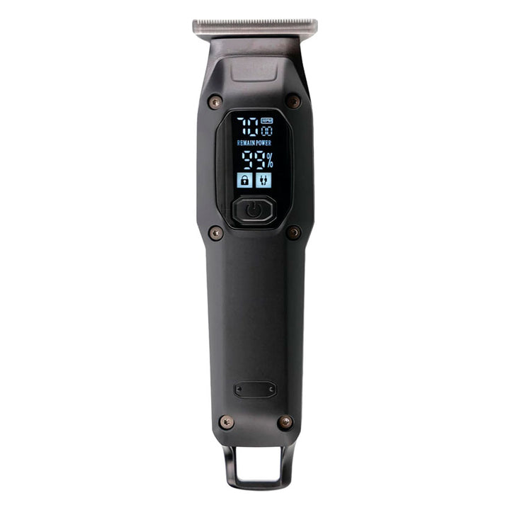Cutting Edge Cortadora de Cabello Recargable Negro Dorado Profesional de Doble Velocidad con Cuchilla en T y Pantalla Led