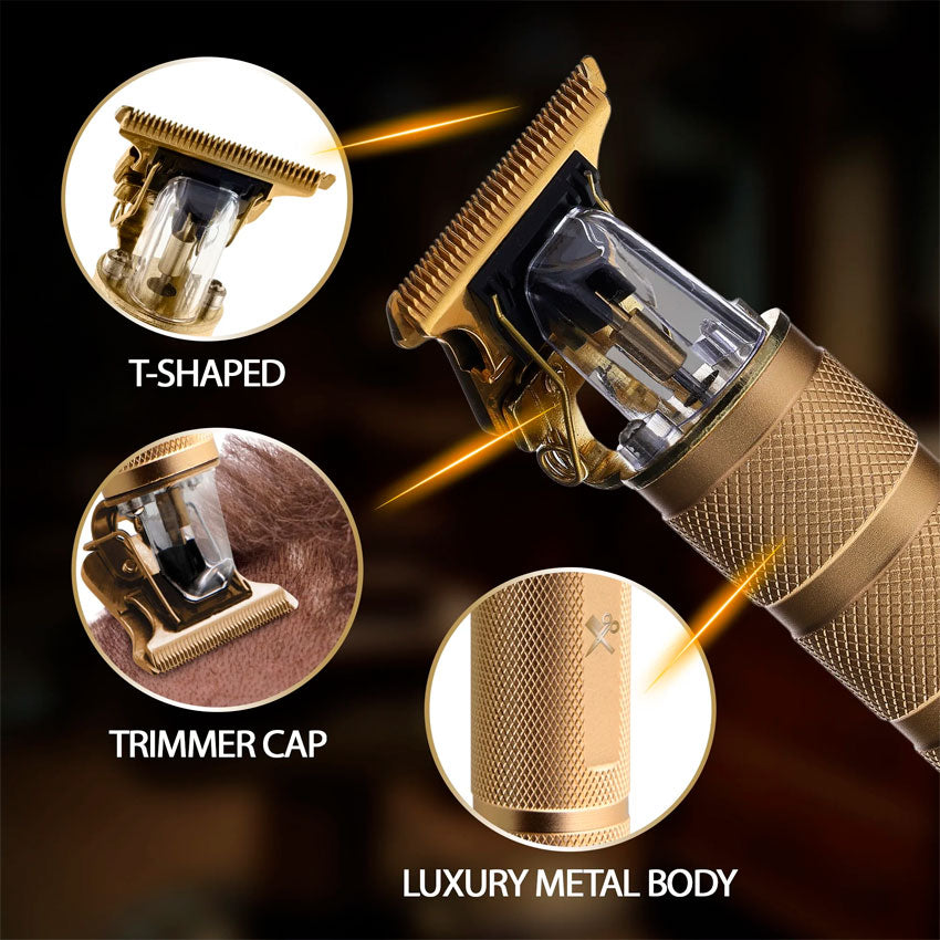 Cutting Edge Cortadora de Cabello Recargable Dorada y Diseño Ergonómico