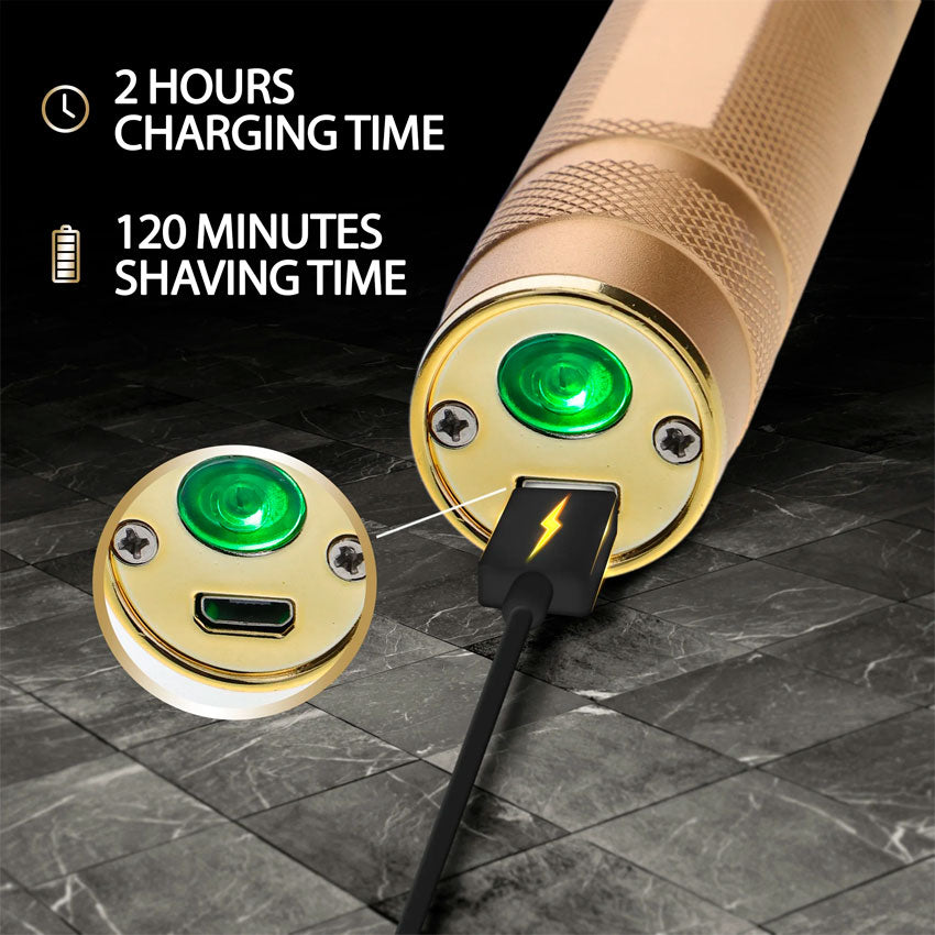 Cutting Edge Cortadora de Cabello Recargable Dorada y Diseño Ergonómico