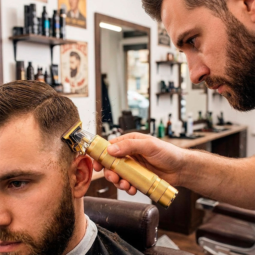 Cutting Edge Cortadora de Cabello Recargable Cuchillas de Titanio 4 Peines