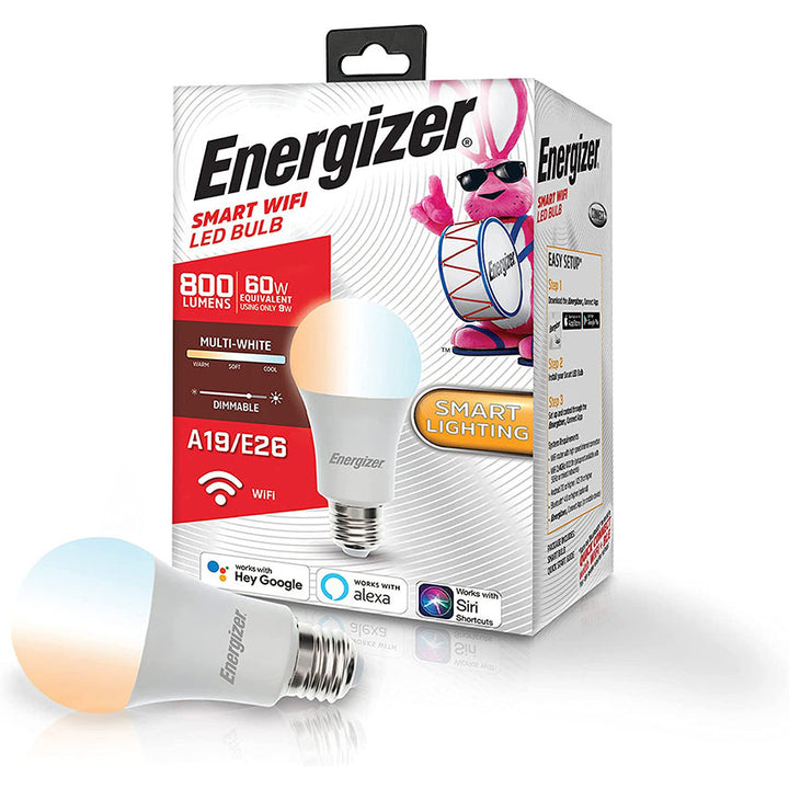 ENERGIZER FOCO LED WIFI BLANCO 60 WATTS COMPATIBLE CON ALEXA/GOOGLE