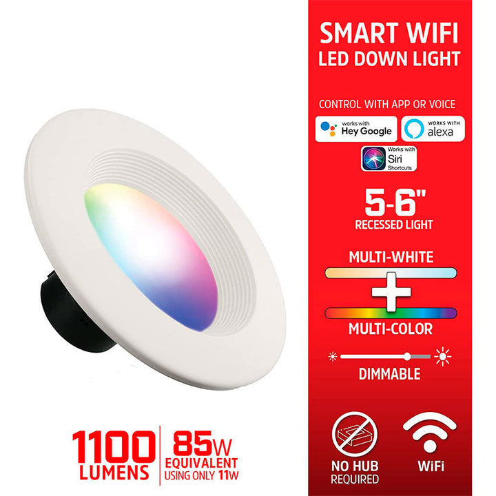 ENERGIZER FOCO LED WIFI MULTICOLOR 60 VATIOS COMPATIBLE CON ALEXA Y G