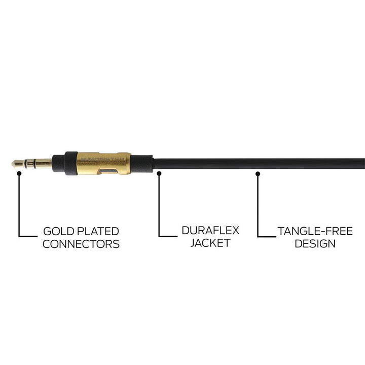 MONSTER CABLE AUX. 3.5 A 3.5 MM 8FT.