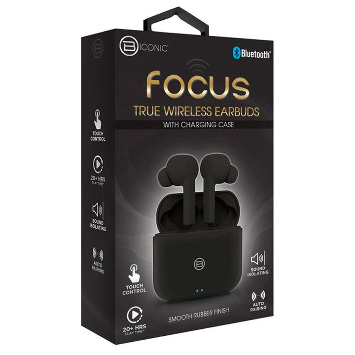 BICONIC AUDIFONOS TRUE WIRELESS IN EAR FOCUS NEGRO