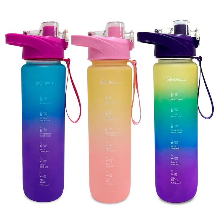 B-WELL BOTELLA DE AGUA MOTIVACIONAL 946 ML