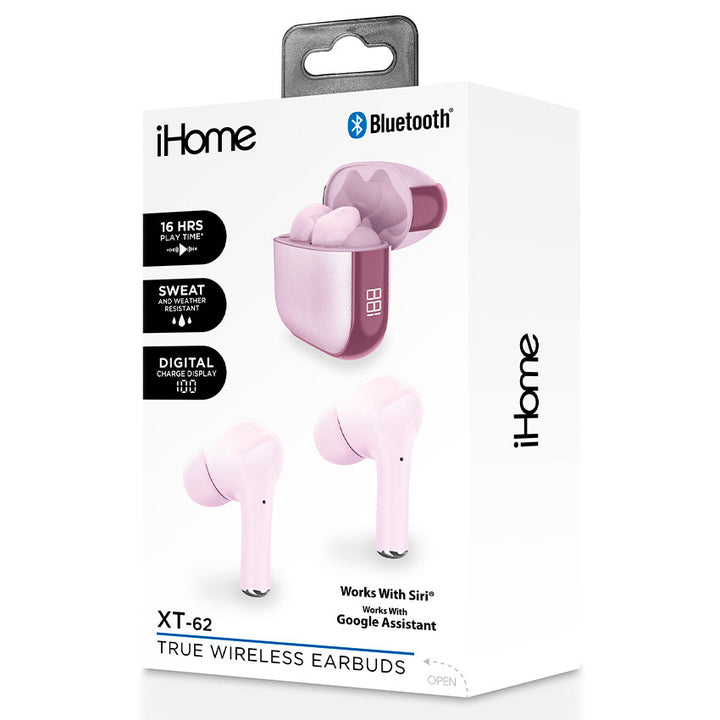 IHOME AUDIFONOS TRUE WIRELESS IN EAR COLOR ROSA