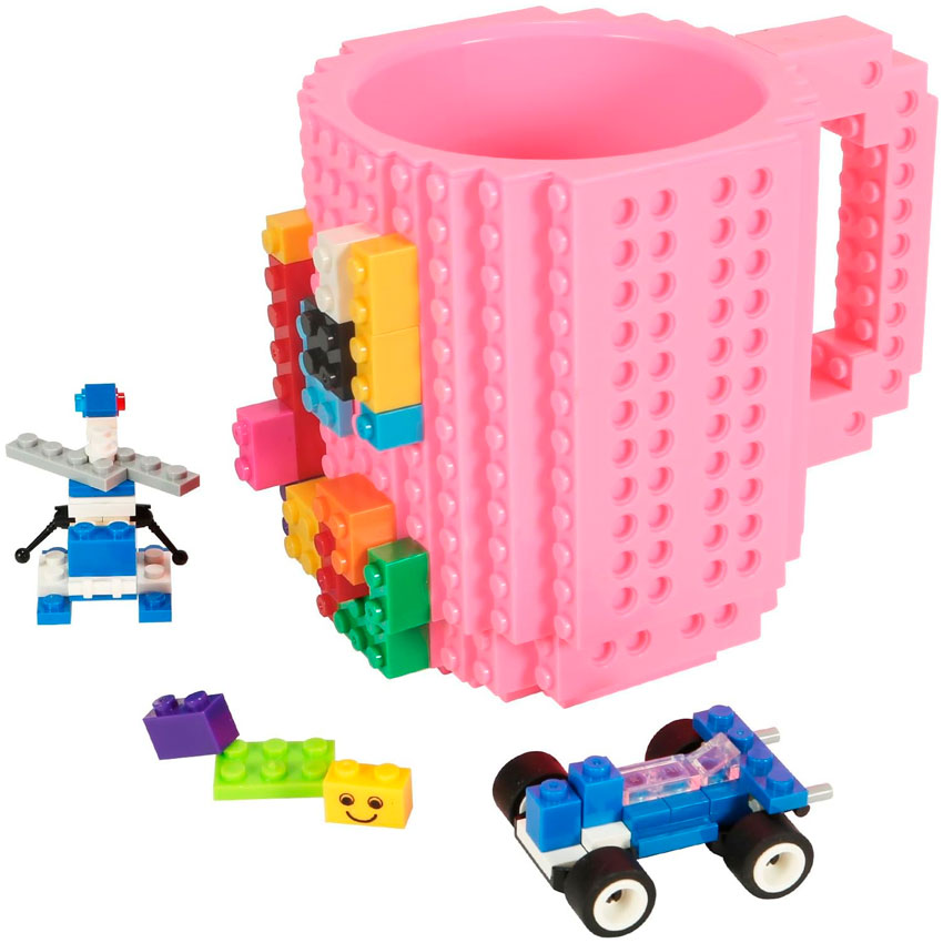 B-WELL TAZA DE BLOCKS ROSA