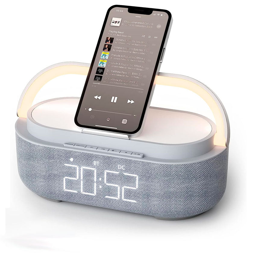 B-WELL DIGITAL RELOJ DESPERTADOR CON CARGADOR WIRELESS