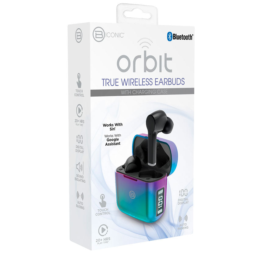 ORBIT AUDIFONOS TRUE WIRELESS BICONIC NEGRO