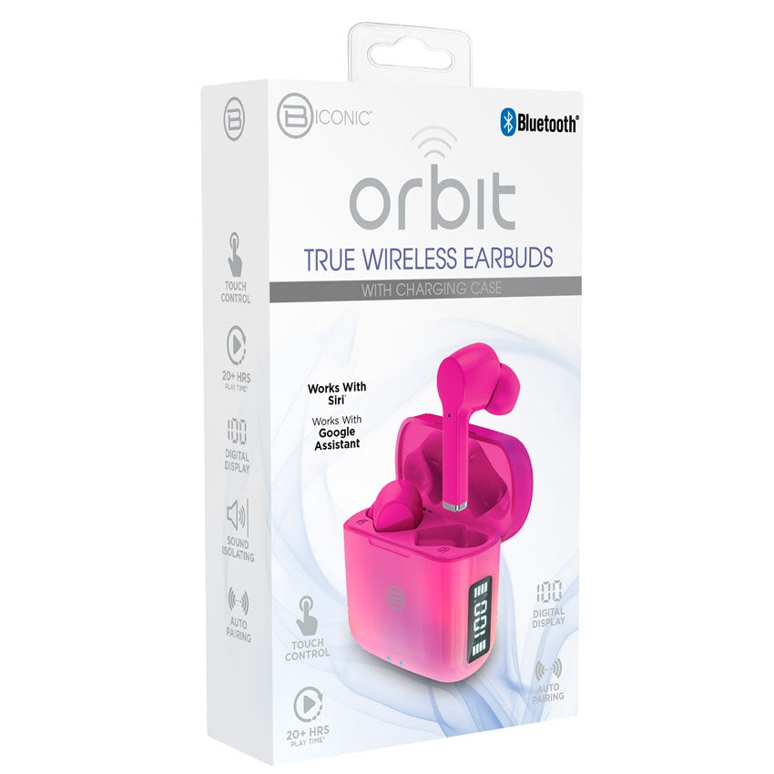 ORBIT AUDIFONOS TRUE WIRELESS BICONIC ROSA