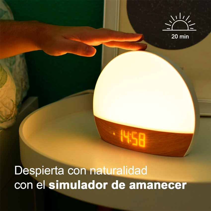 SEALY RELOJ DESPERTADOR SPHERE SUNRISE DIGITAL