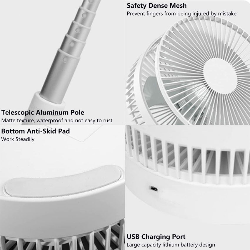 SEALY VENTILADOR DE PEDESTAL PLEGABLE