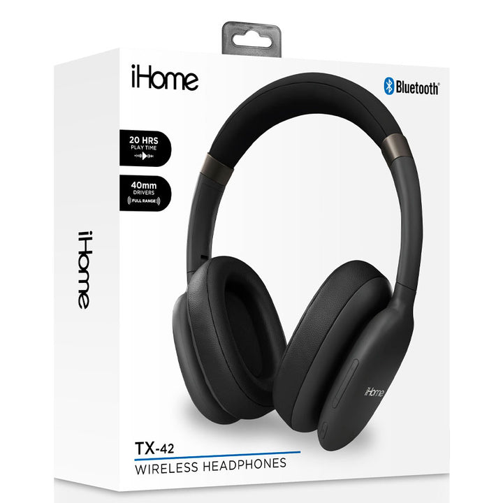 AUDIFONOS BLUETOOTH IHOME TX-42 NEGRO